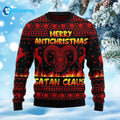 Merry Antichristmas Satan Claus Ugly Christmas Sweater