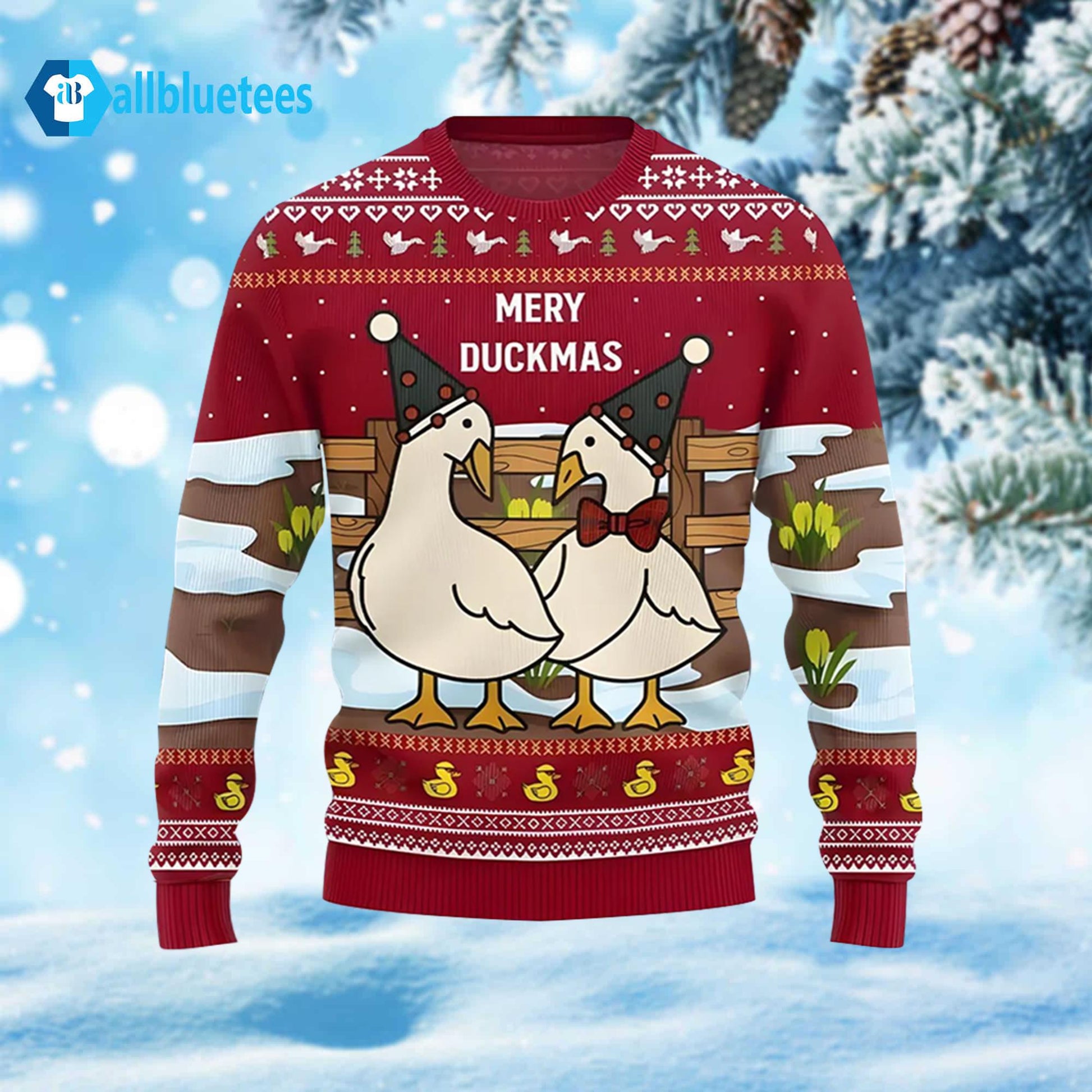 Merry Duckmas Ugly Christmas Sweater