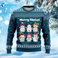 Merry Titmas Snowman Ugly Christmas Sweater