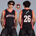 Metallica Life Burns Faster 2026 2027 Las Vegas Merch Live At Sphere Tour Exclusive Basketball Jersey