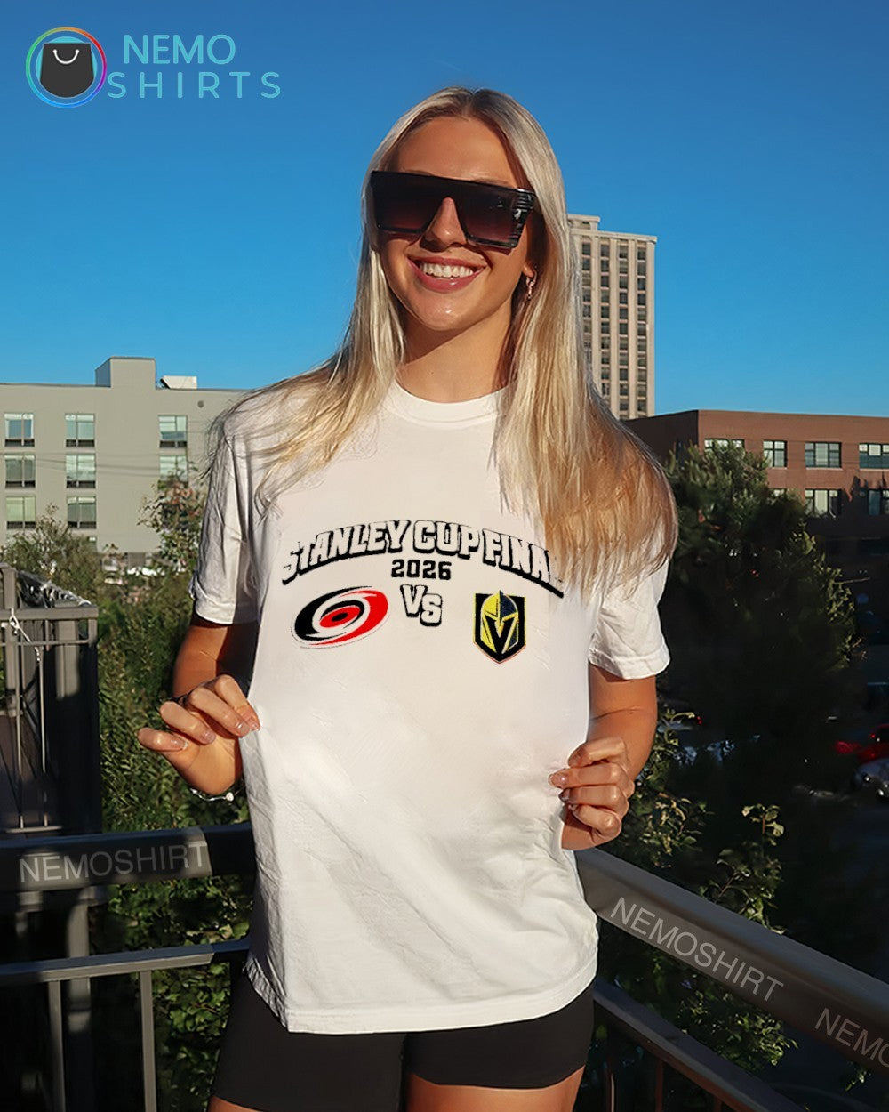 Stanley Cup Final 2026 Carolina Hurricanes vs Vegas Golden Knights logo matchup shirt