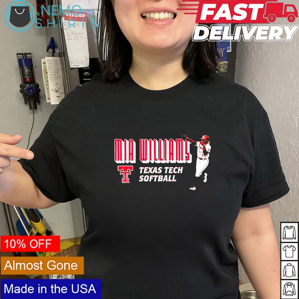 Mia Williams Texas Tech softball player shirt