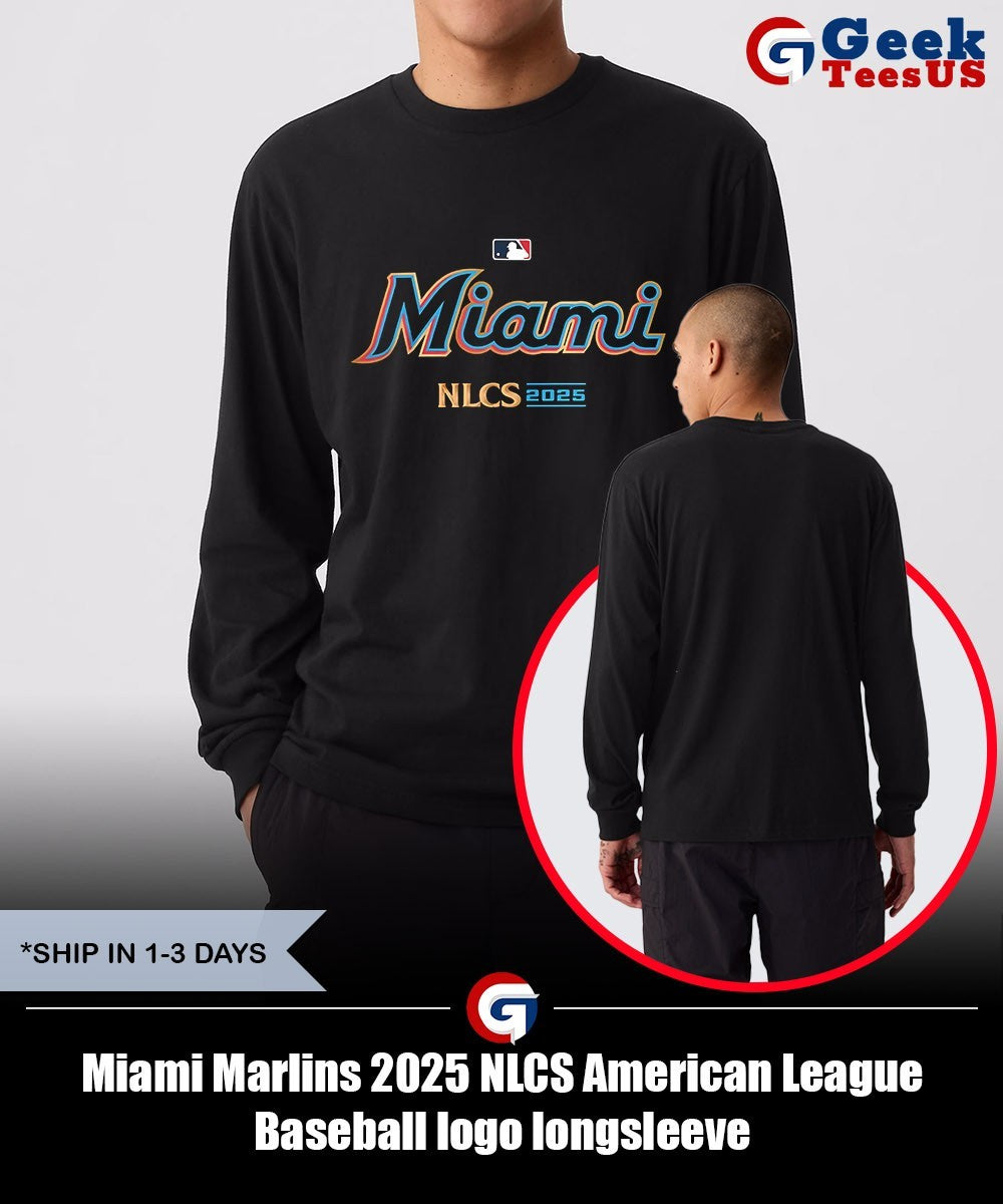 Miami Marlins 2025 NLCS American League Baseball logo shirt