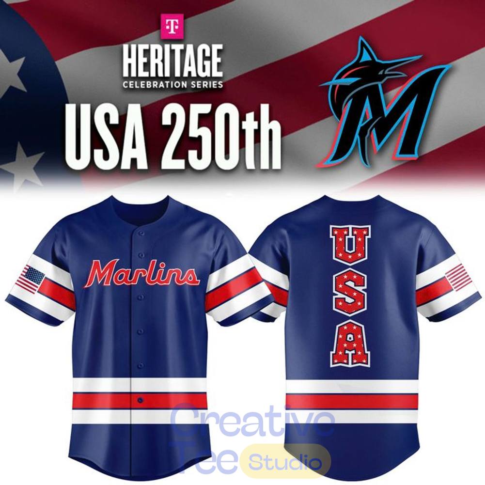 Miami Marlins 250th USA Celebration Baseball Jersey