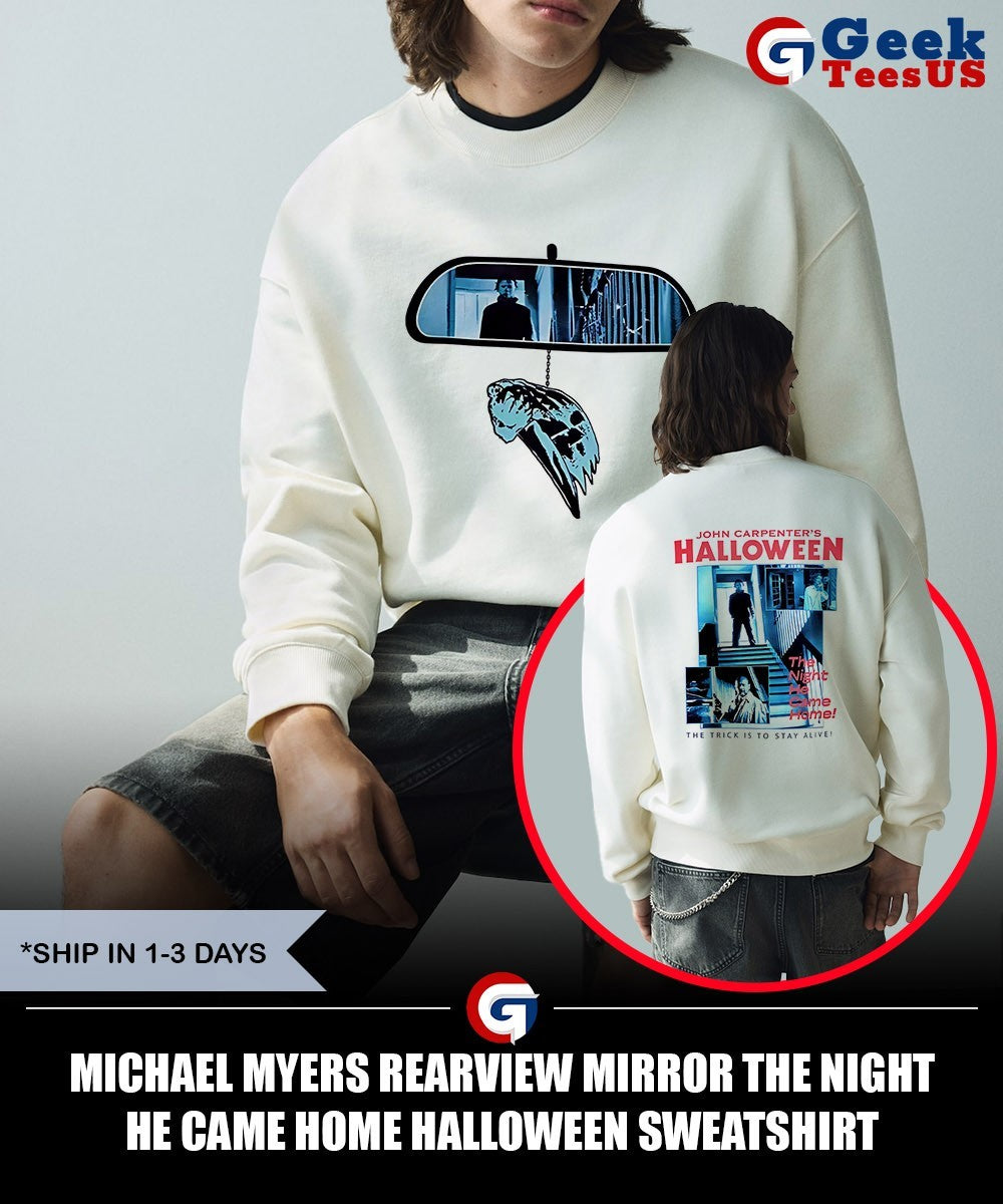 Michael Myers rearview mirror the night he came home Halloween shirt
