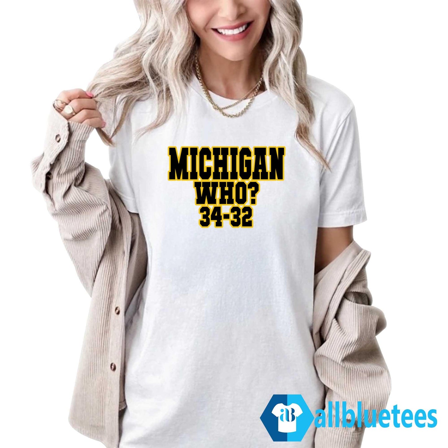 Michigan Who 34 32 Shirt