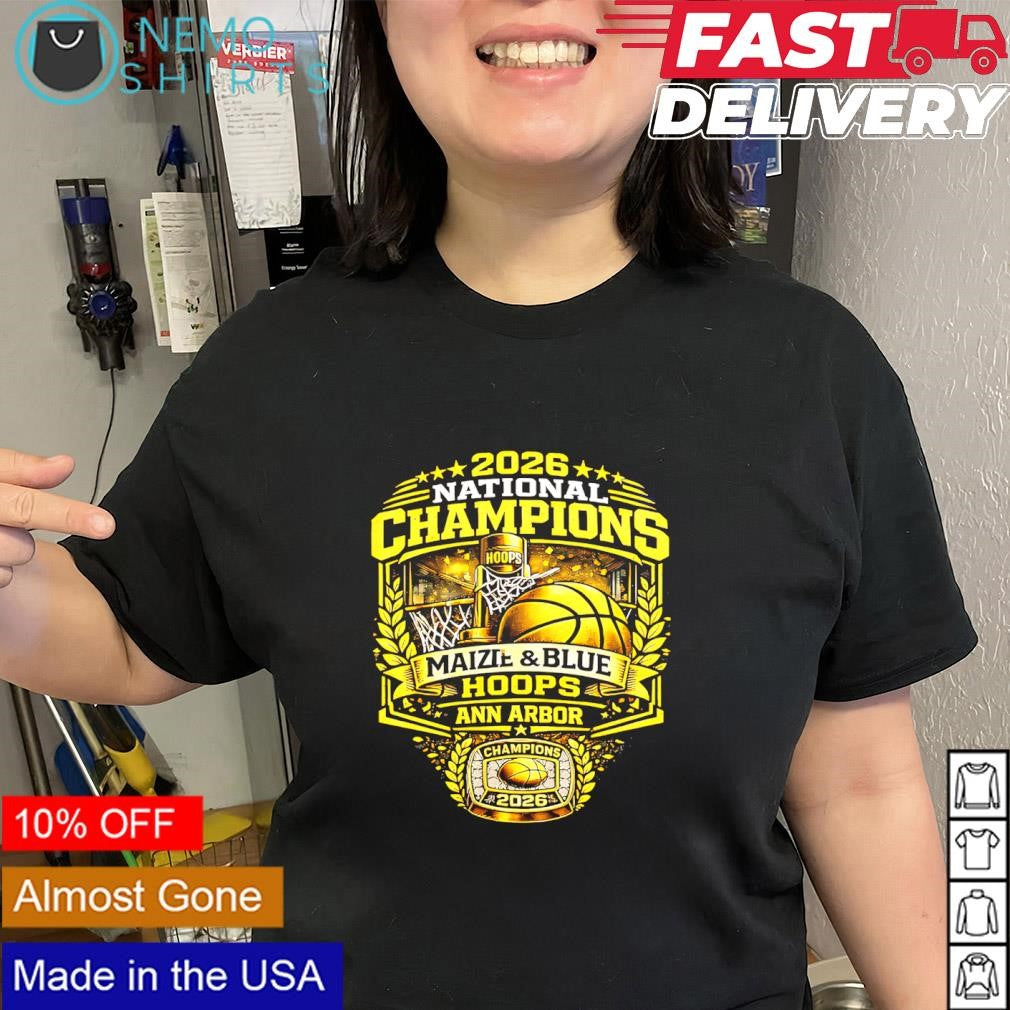 Michigan Wolverines 2026 National Champions Maize and Blue Hoops shirt