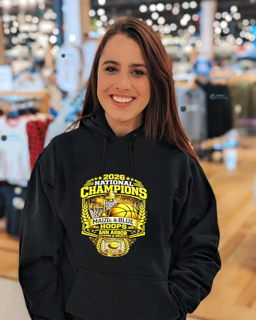 Michigan Wolverines 2026 National Champions Maize and Blue Hoops shirt