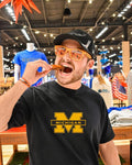 Michigan Wolverines M baseball logo shirt