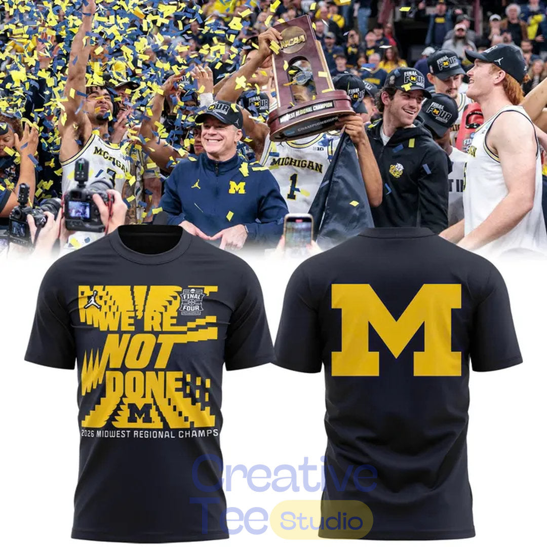 Michigan Wolverines Men’s Basketball 2026 Final Four T-Shirt