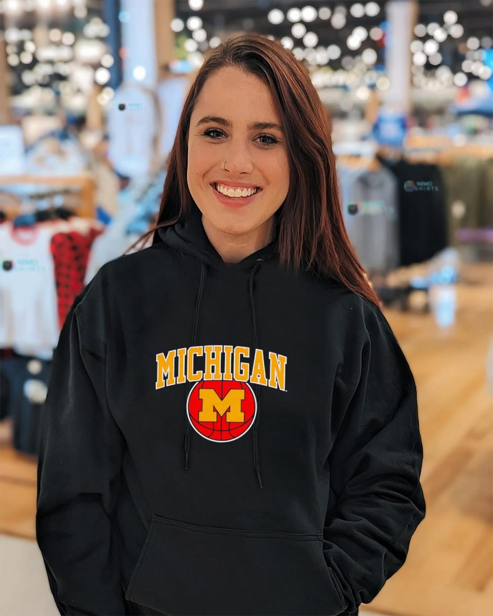 Michigan Wolverines basketball logo shirt