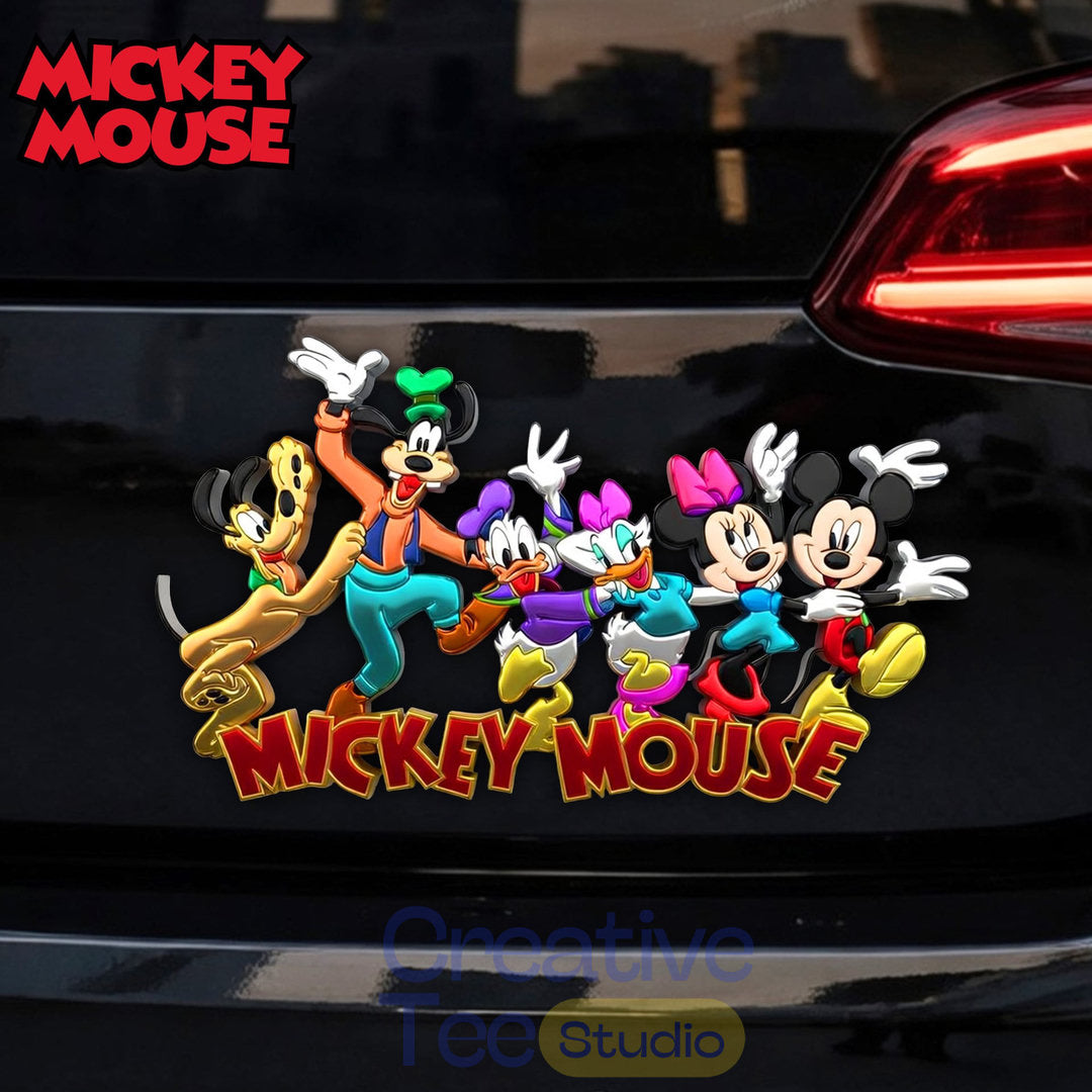 Mickey Mouse Premium 3D Car Name Badge