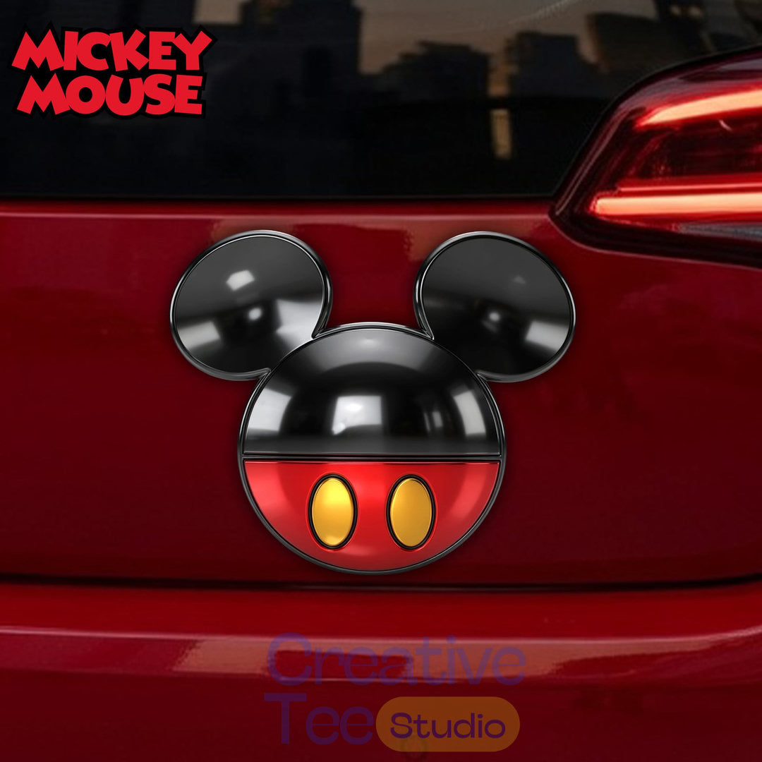 Mickey Mouse Premium 3D Car Name Badge