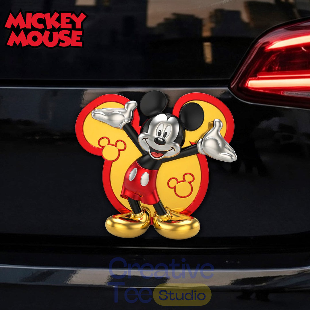Mickey Mouse Premium 3D Car Name Badge