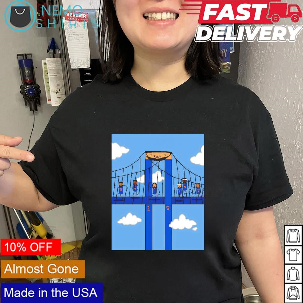 Mikal Bridges New York Knicks bridge victory cartoon poster shirt