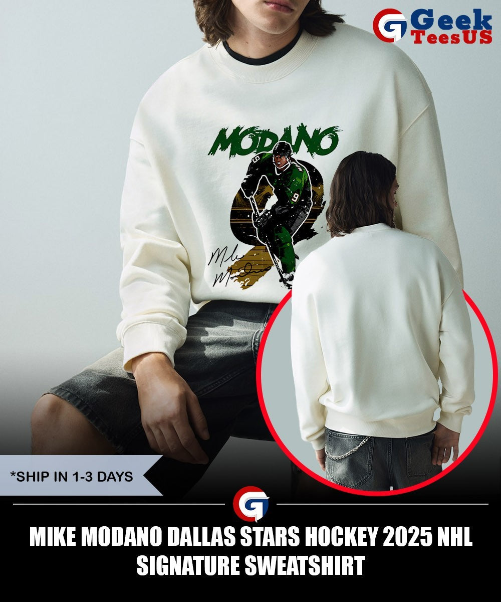 Mike Modano Dallas Stars hockey 2025 NHL signature shirt