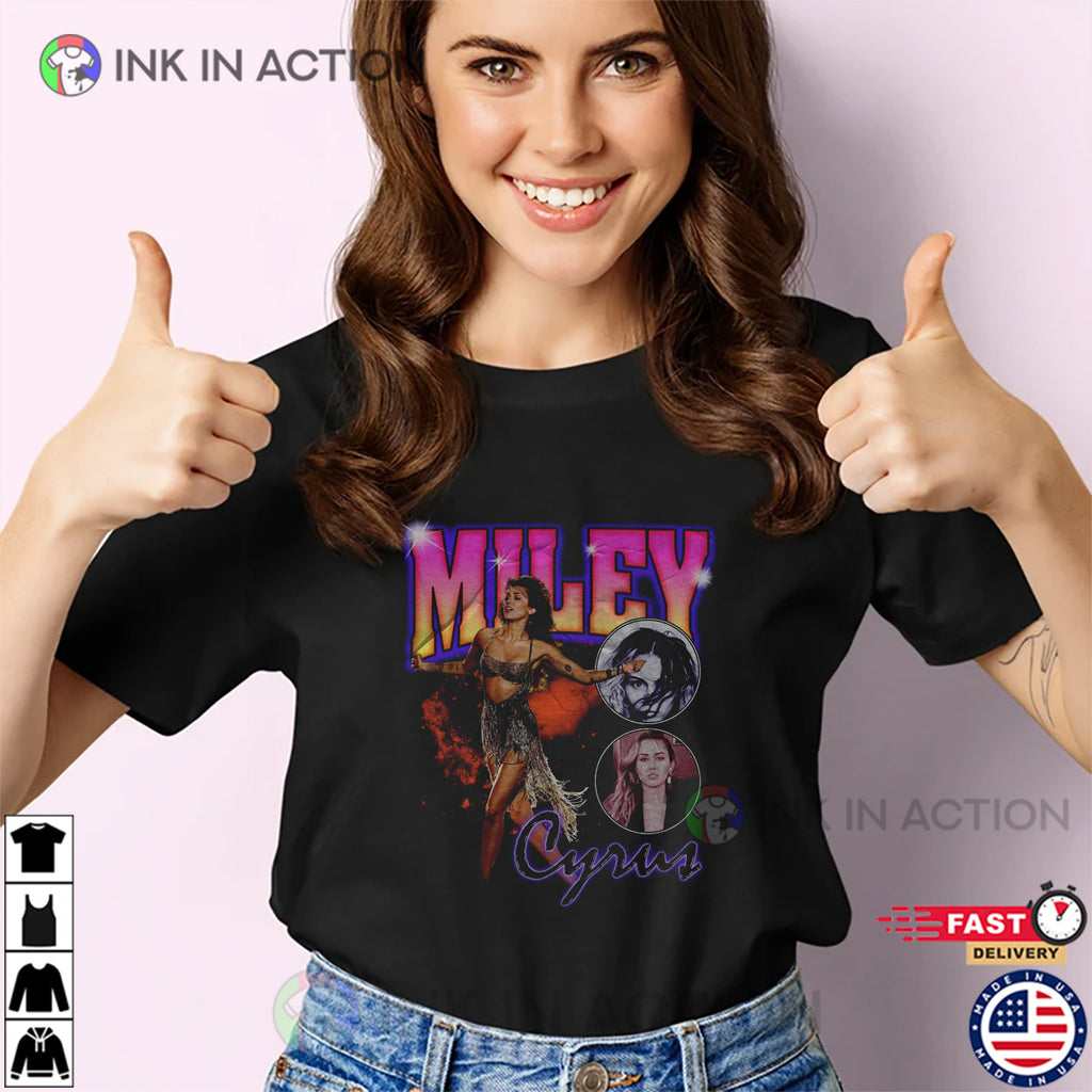Miley Cyrus Concert Vintage 90s Tee