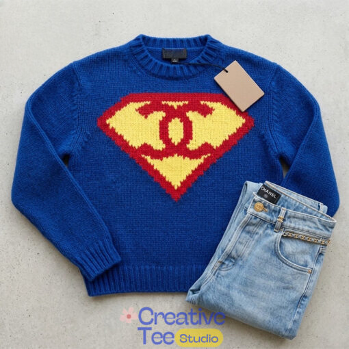 Milly Alcock Chanel Superman Sweater At CinemaCon