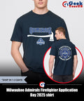 Milwaukee Admirals Firefighter Application Day 2025 shirt