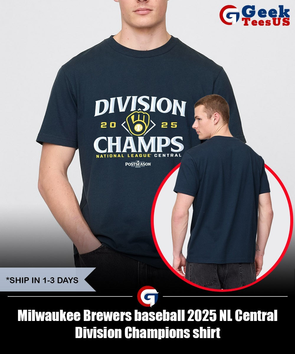 Milwaukee Brewers baseball 2025 NL Central Division Champions shirt