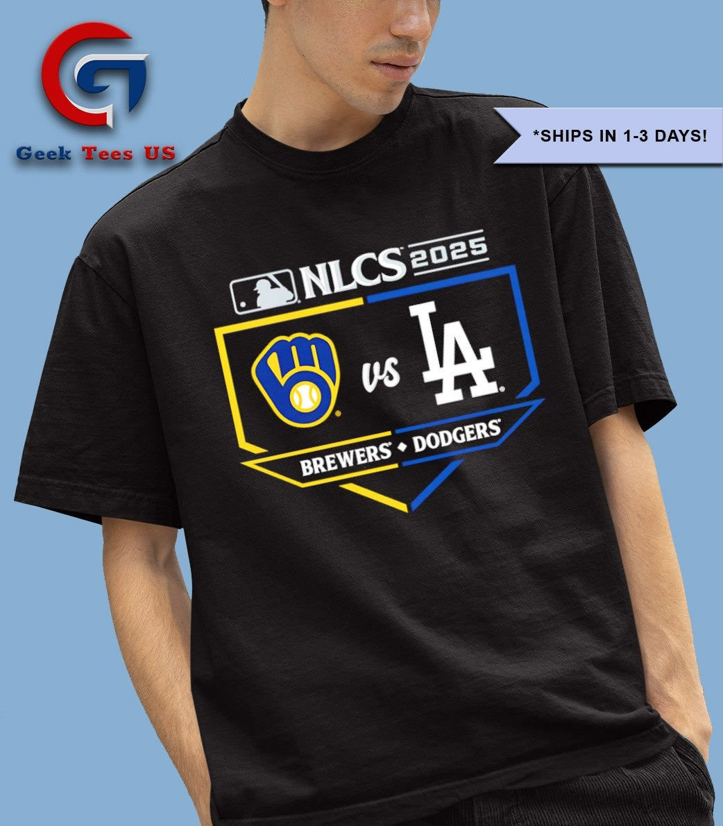 Milwaukee Brewers vs Los Angeles Dodgers 2025 National League Championship Series matchup shirt