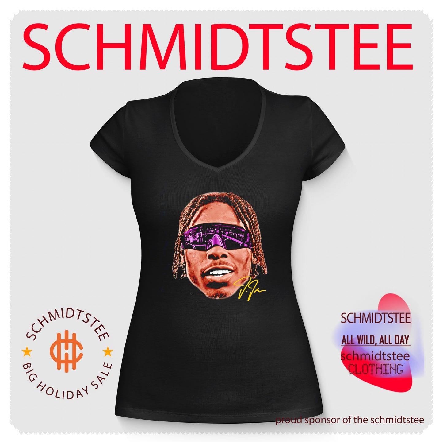 Minnesota Timberwolves Jetta Shades big head signature shirt