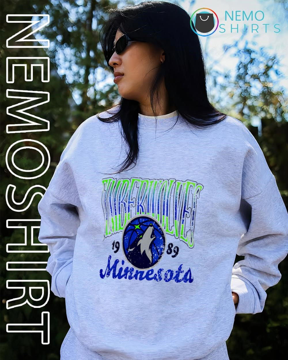 Minnesota Timberwolves team sky 1989 shirt