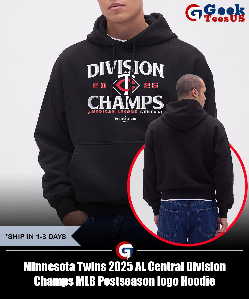 Minnesota Twins 2025 AL Central Division Champs MLB Postseason logo shirt