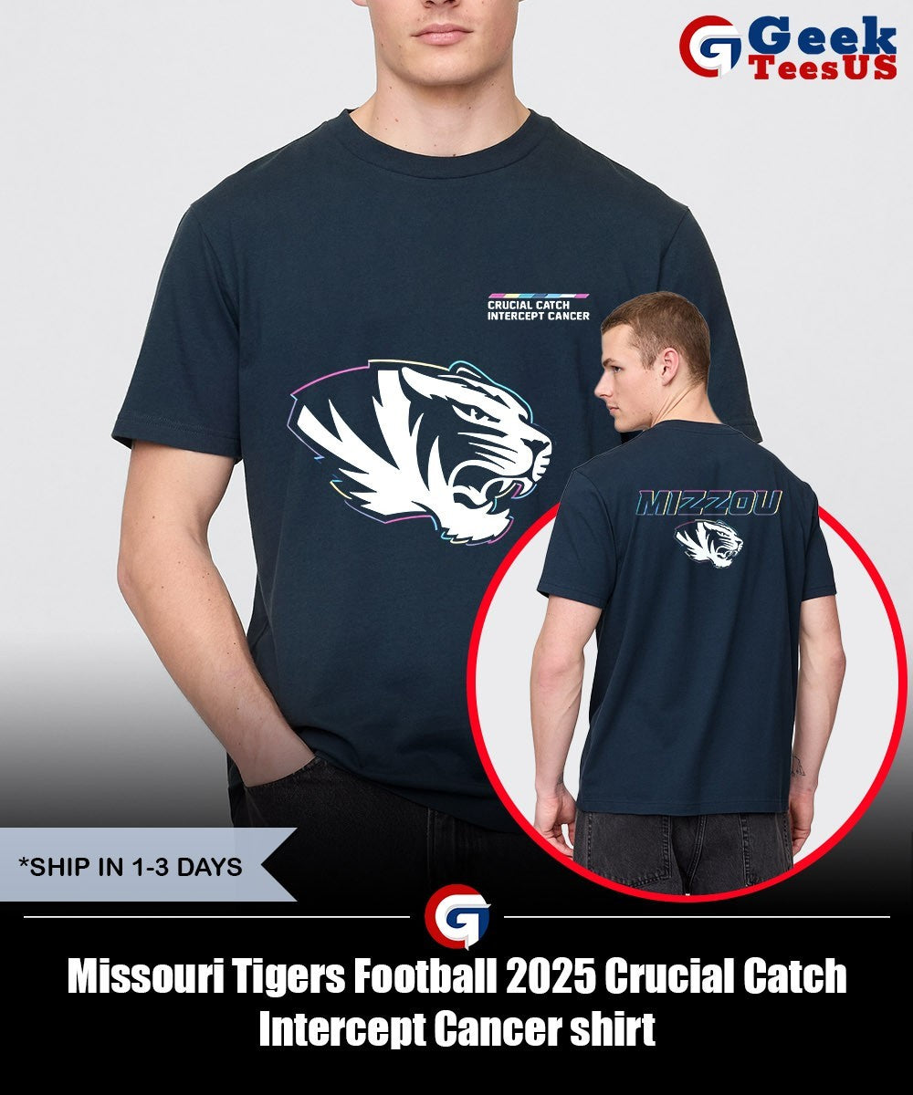 Missouri Tigers Football 2025 Crucial Catch Intercept Cancer shirt