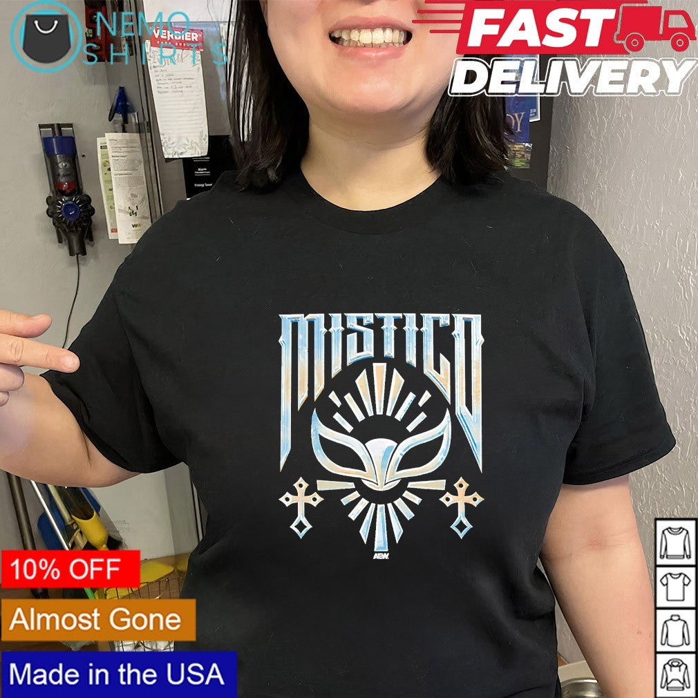 Místico El Rey de Oro y Plata mask graphic shirt