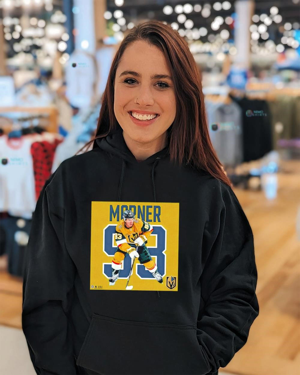 Mitch Marner Vegas Golden Knights jersey number 93 player logo shirt