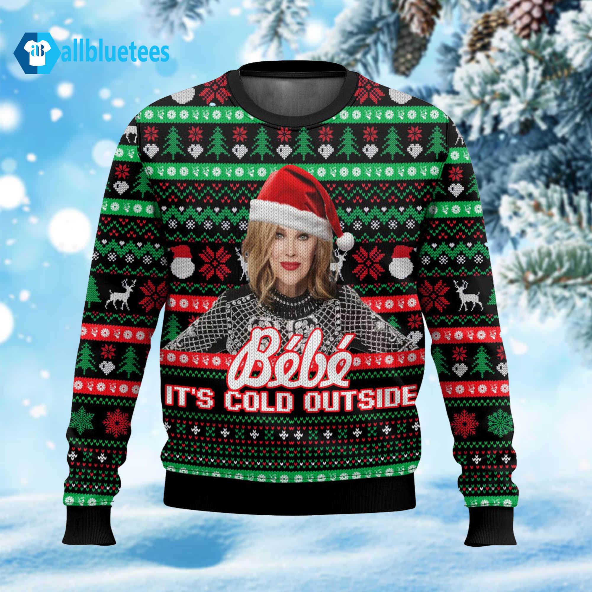 Moira Rose Bebe It Cold Outside Meme Ugly Christmas Sweater