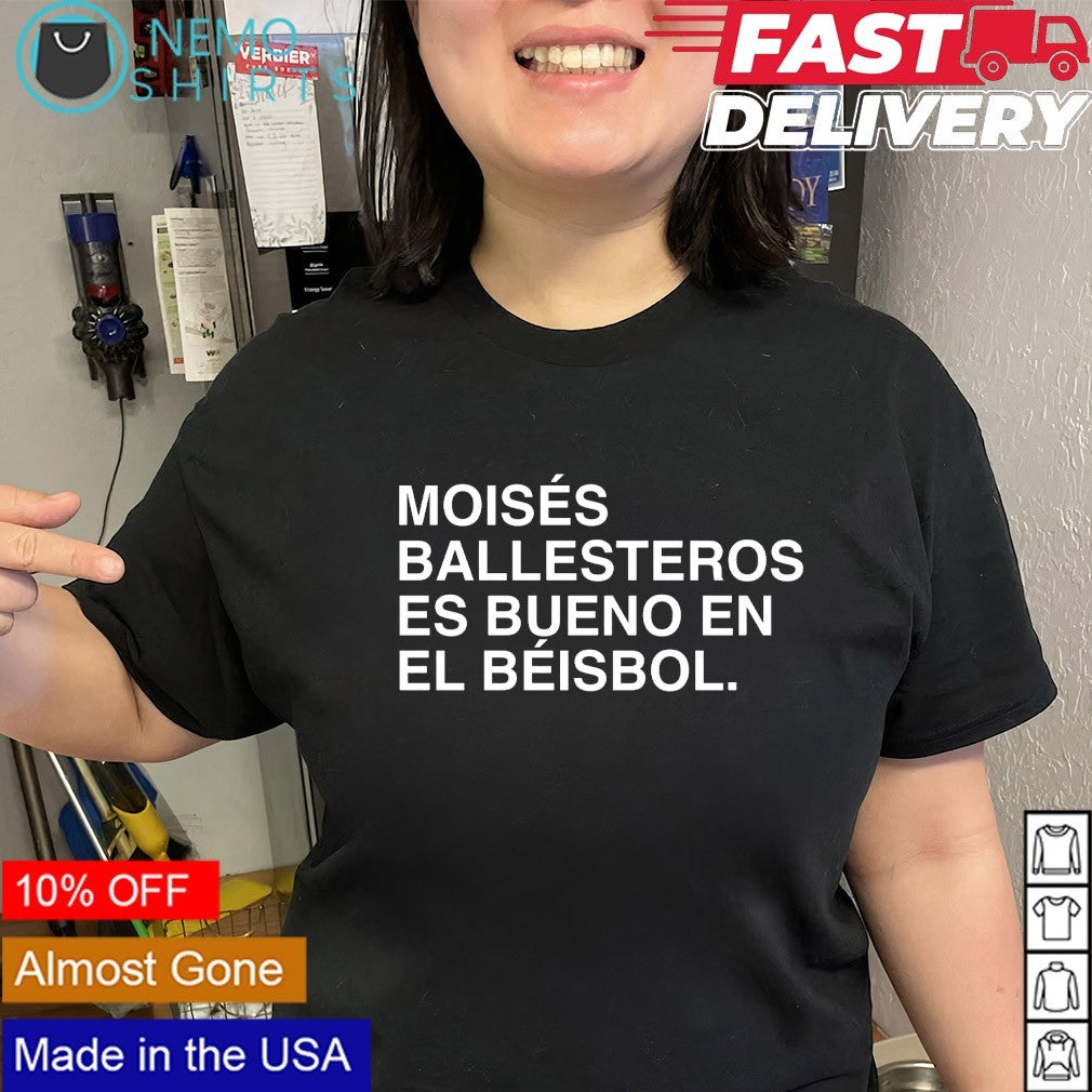 Moisés ballesteros es bueno en el béisbol Chicago Cubs shirt