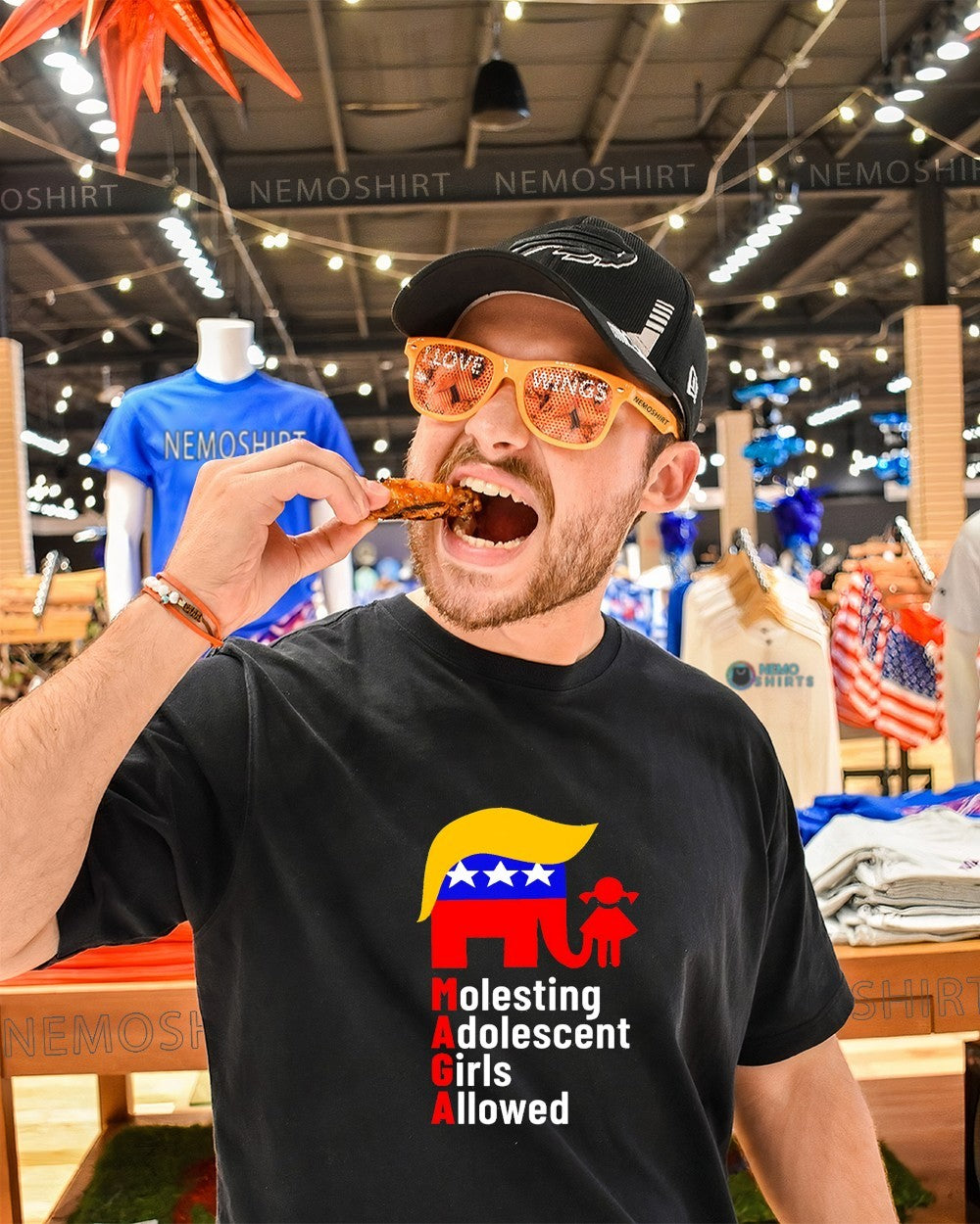 Molesting Adolescent Girls Allowed MAGA Trump shirt