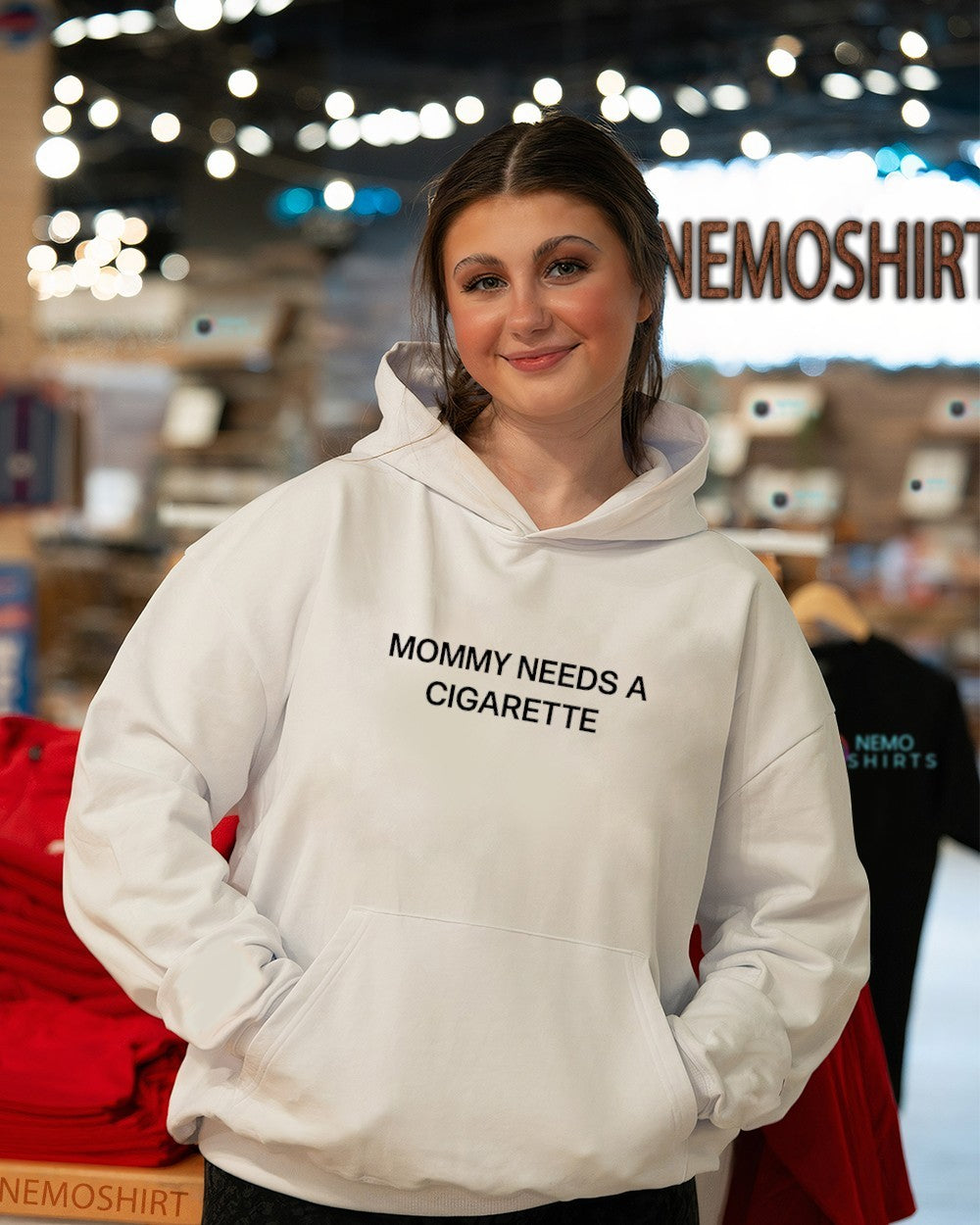 Mommy needs a cigarette text shirt