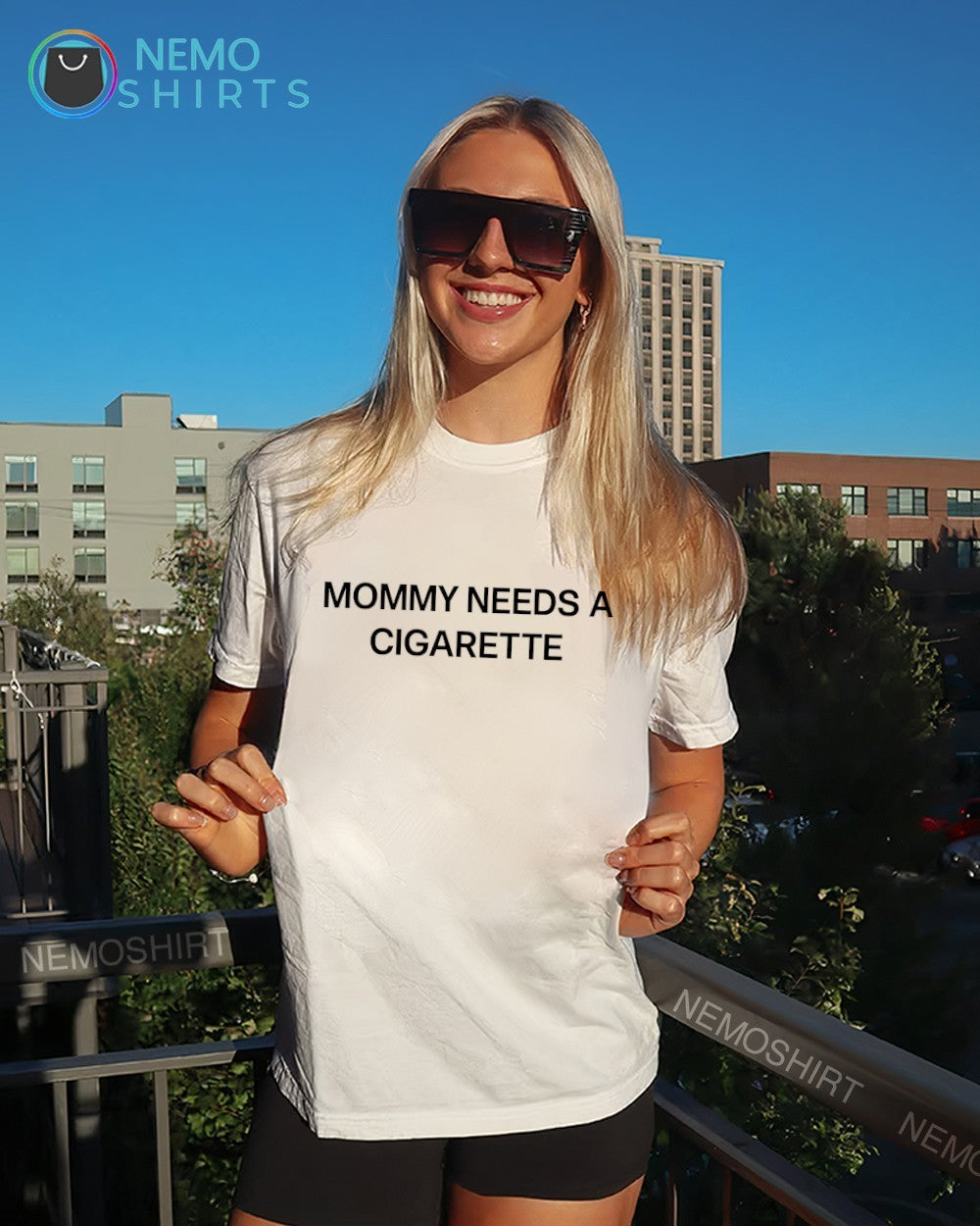 Mommy needs a cigarette text shirt