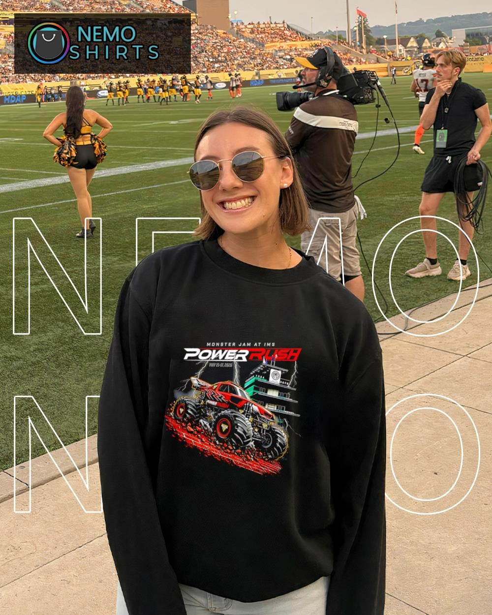 Monster Jam at IMS Power Rush May 15-17th 2026 truck shirt