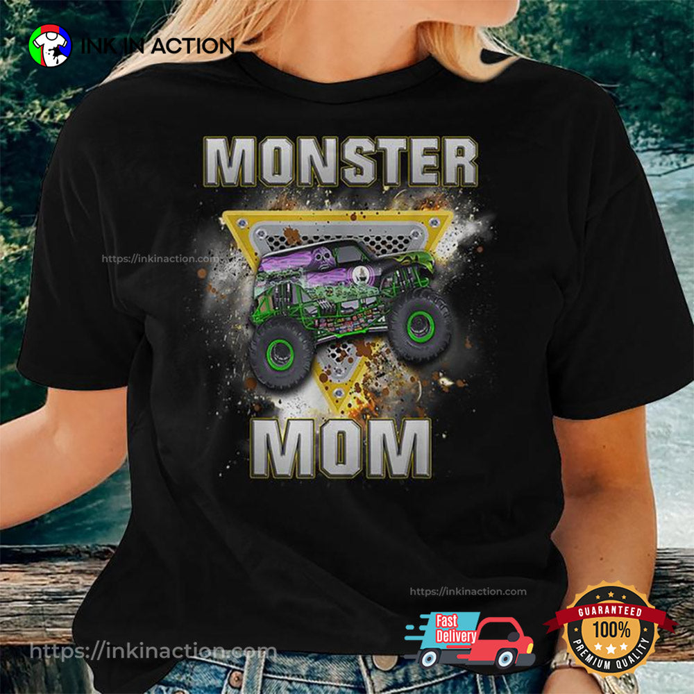 Monster Truck Are My Jam Monster Truck Mom T-shirt