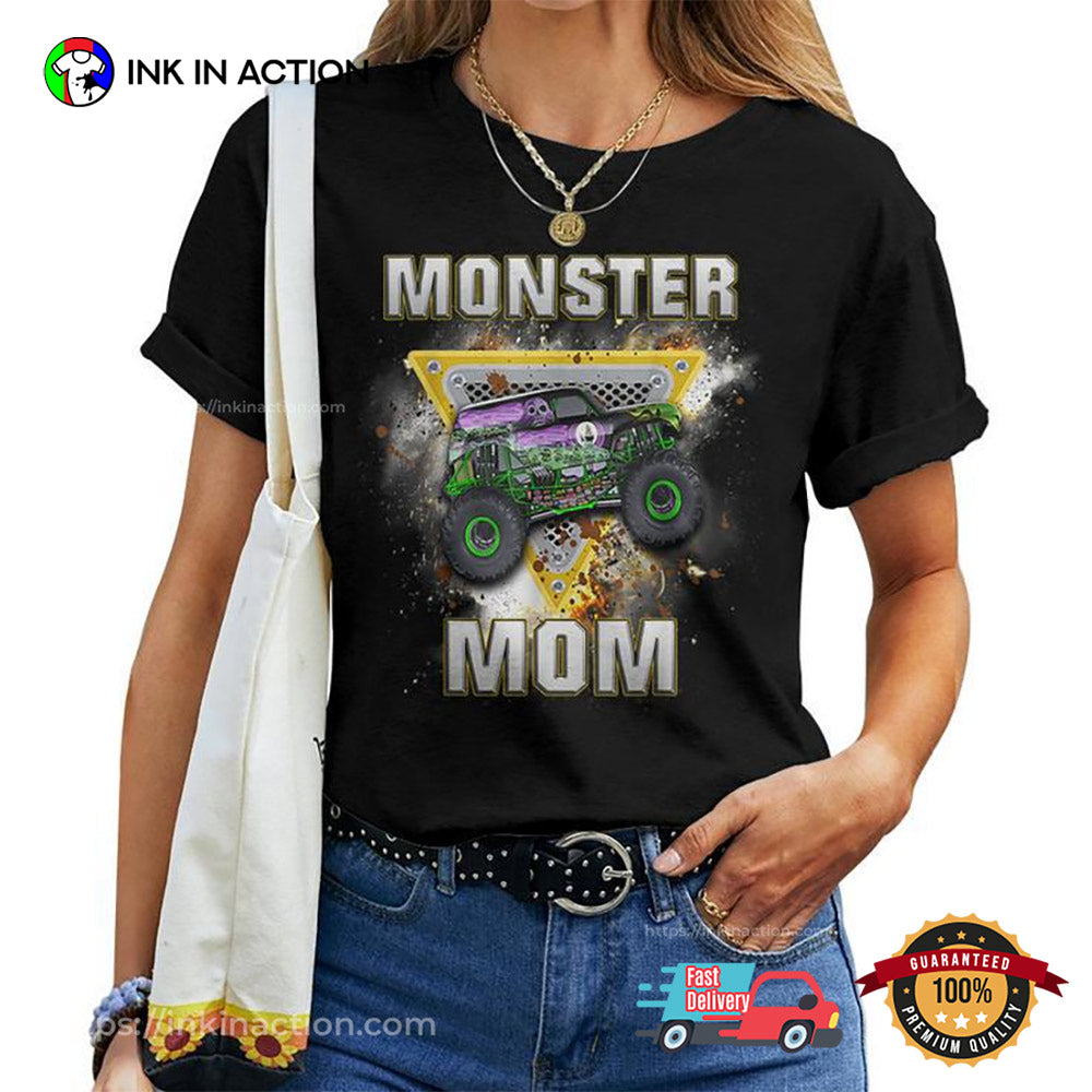 Monster Truck Are My Jam Monster Truck Mom T-shirt