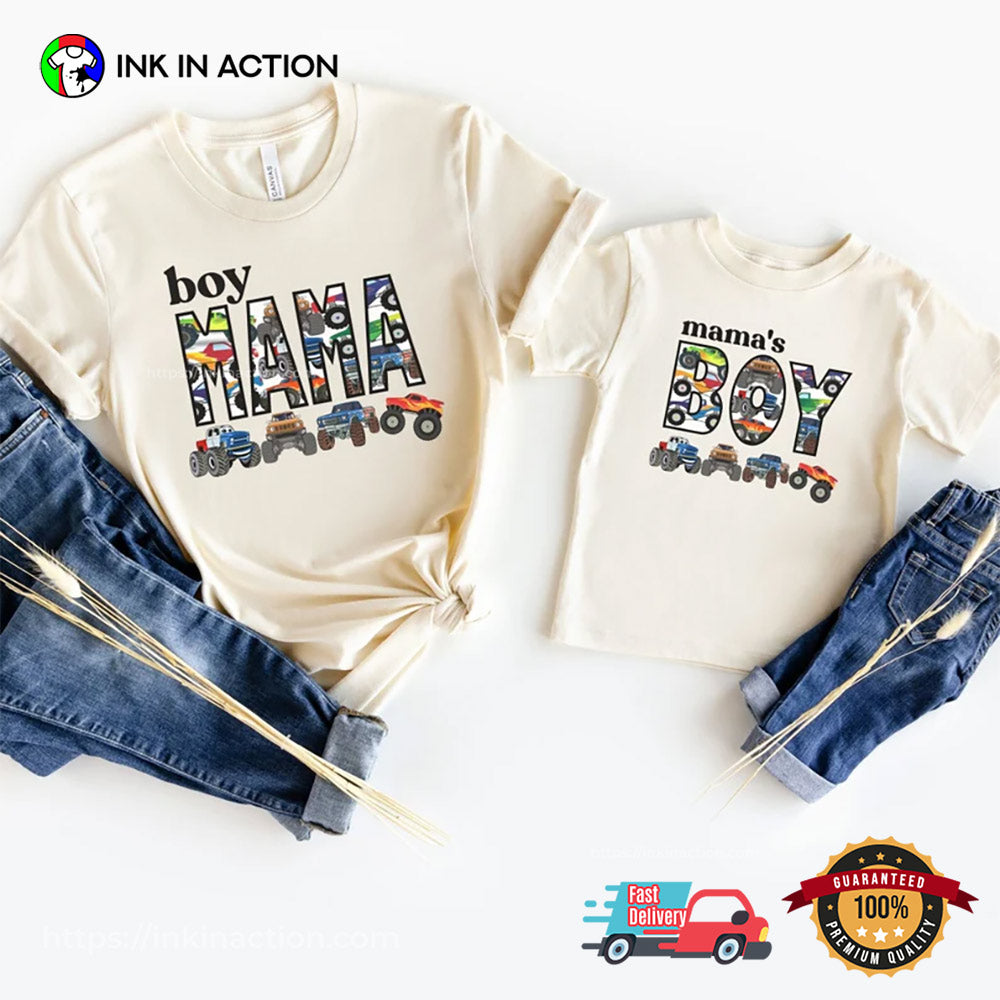 Monster Truck Mama Matching Mommy And Me Shirt
