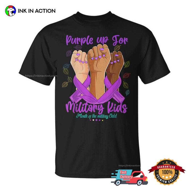 Month Of The Military Child Purple Up Unisex T-shirt
