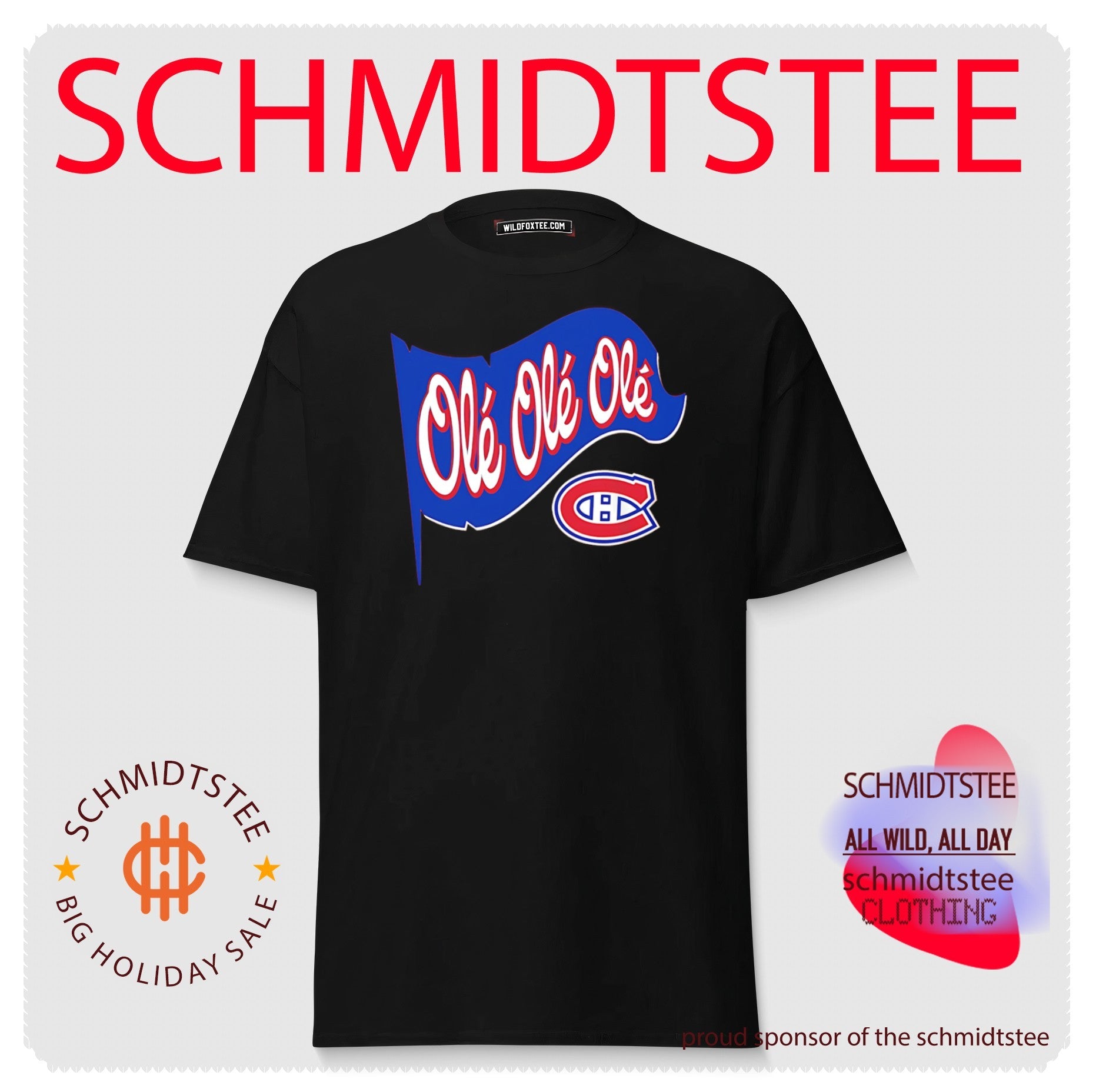 Montréal Canadiens Olé Olé Olé flag shirt