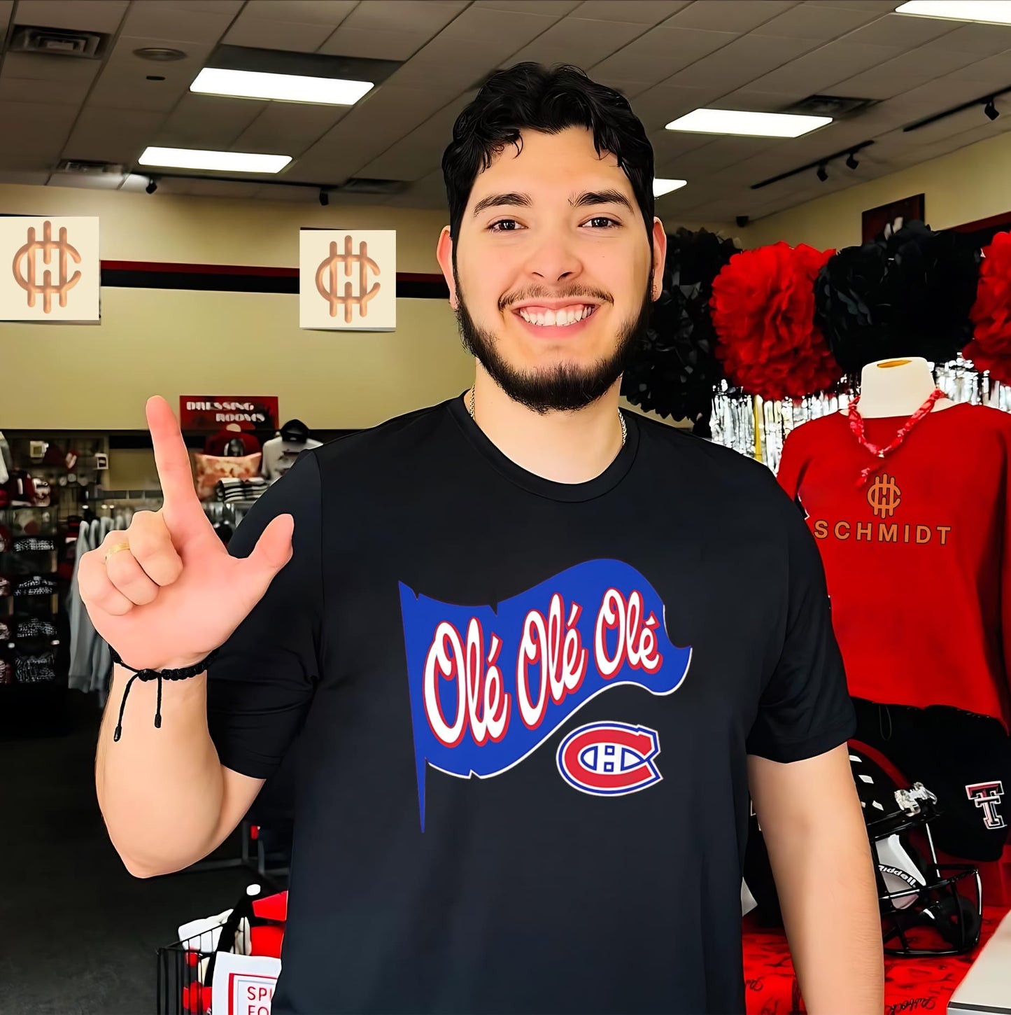 Montréal Canadiens Olé Olé Olé flag shirt