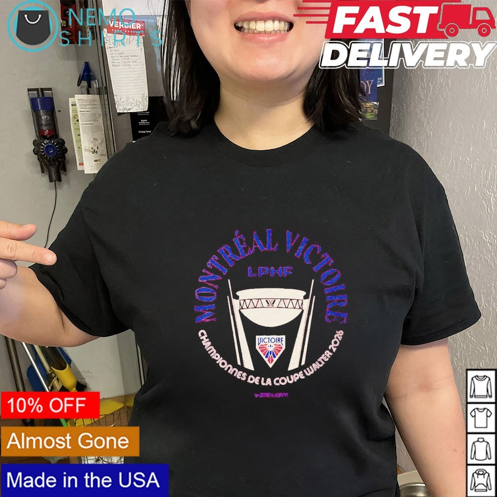 Montreal Victoire championnes de la Coupe Walter 2026 shirt