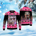 Moo Deng Bouncy Pig Ugly Christmas Sweater