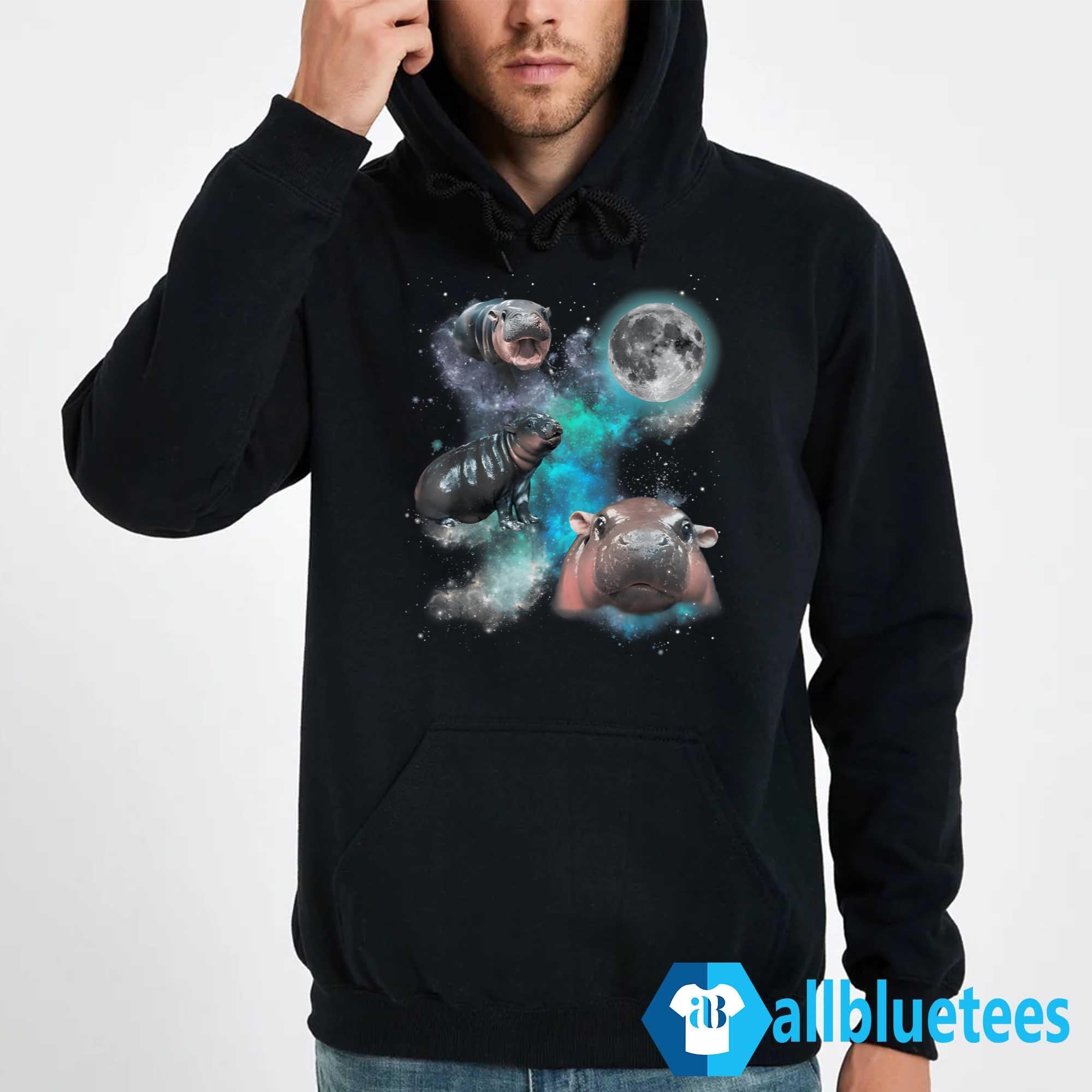 Three Moo Deng Moon Shirt