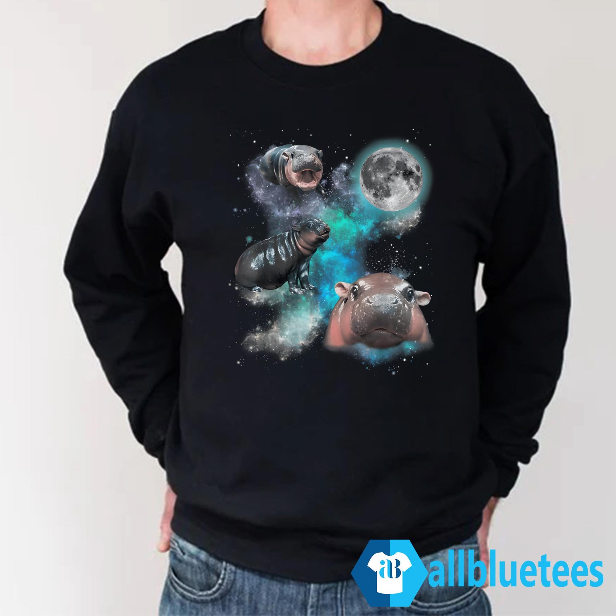 Three Moo Deng Moon Shirt