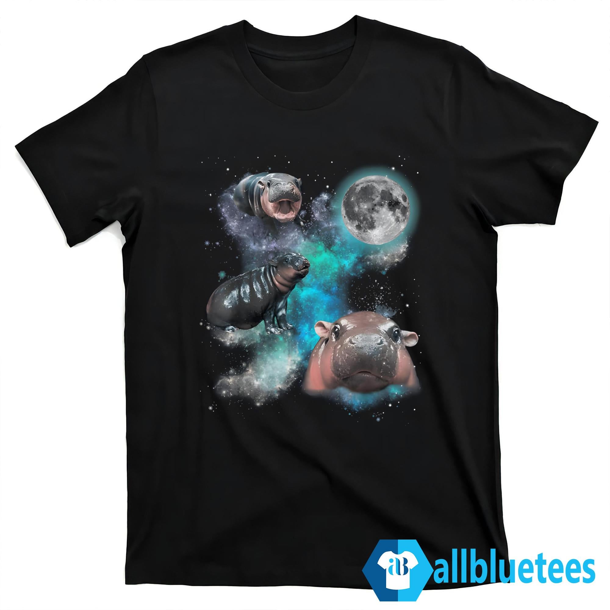 Three Moo Deng Moon Shirt