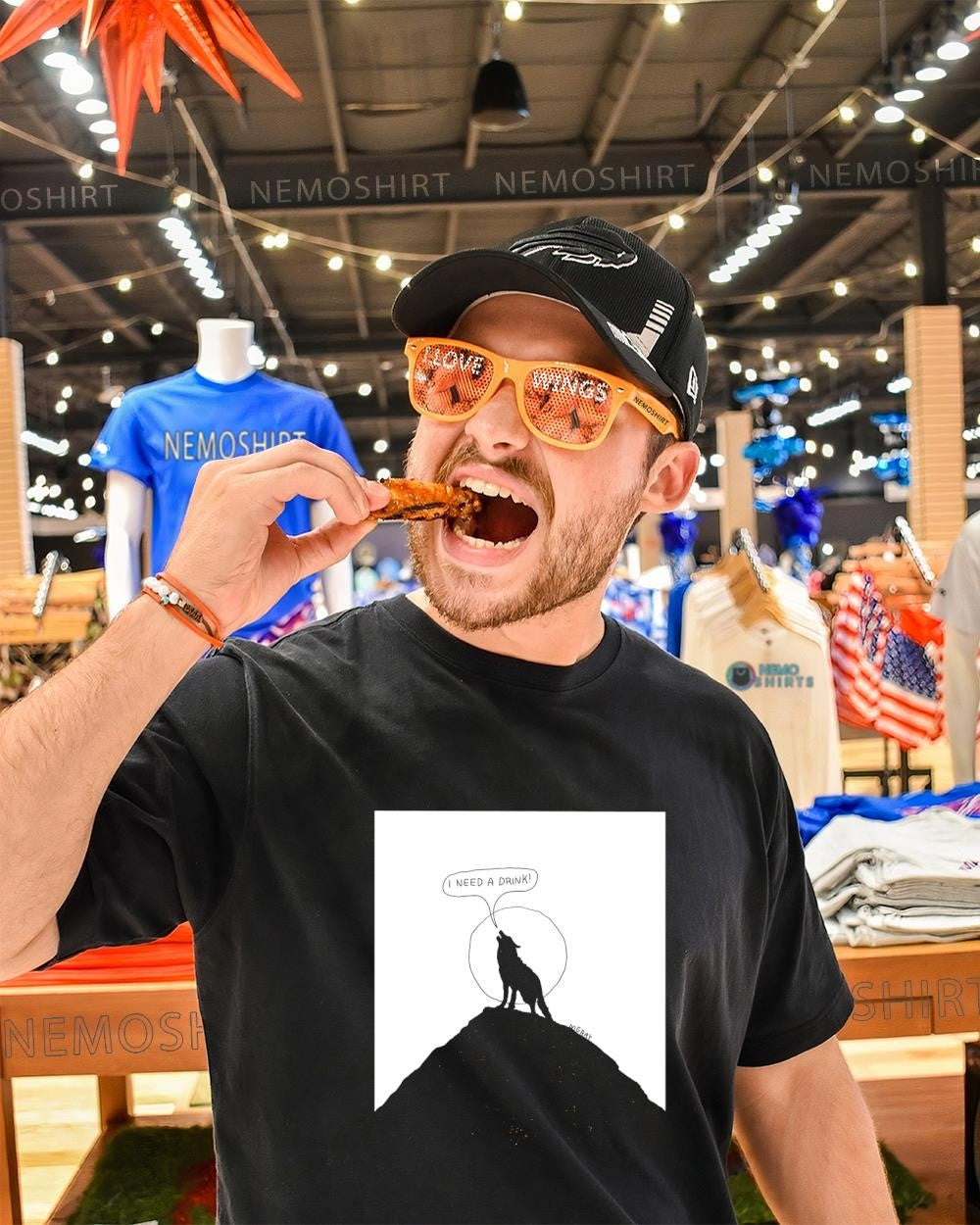 Moon wolf I need a drink shirt