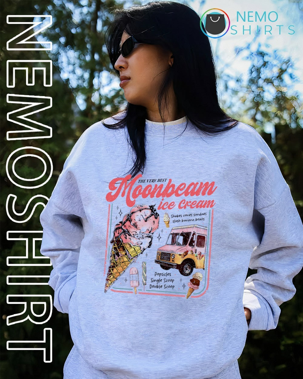 Moonbeam Ice Cream very best shakes cones sundaes shirt